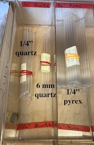 Quartz and pyrex tubes