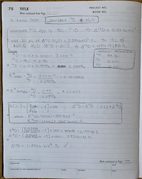HMA's lab notebook screenshot page 78
