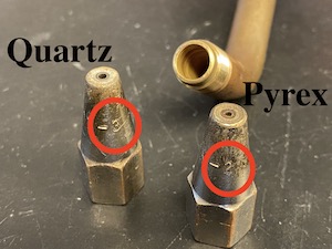 Quartz vs pyrex torch tips