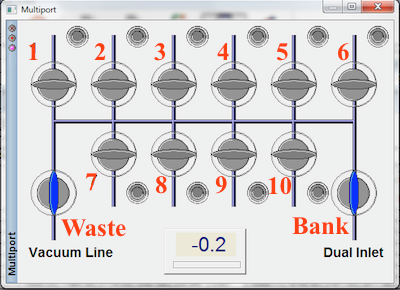 Polly Isodat screen shot multiport window