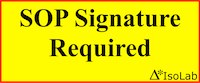 Chemical SOP Signature Required Sticker