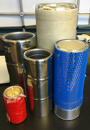 open-top liquid nitrogen dewars